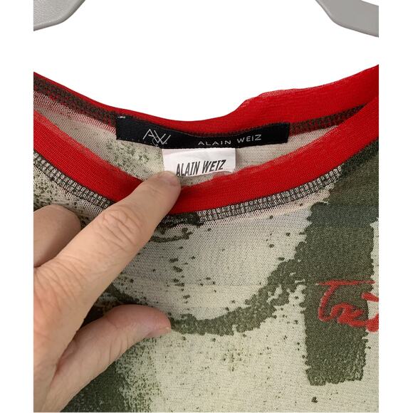 Alain Weiz Abstract Long Sleeve Blouse. Women's - Picture 8 of 8